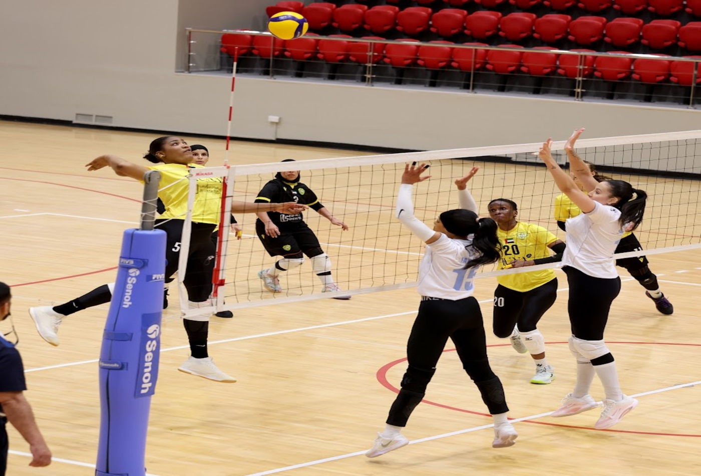 Al Wasl Women’s Team win over Khorfakkan Women’s Club in the Women’s Volleyball League Semi-Final
