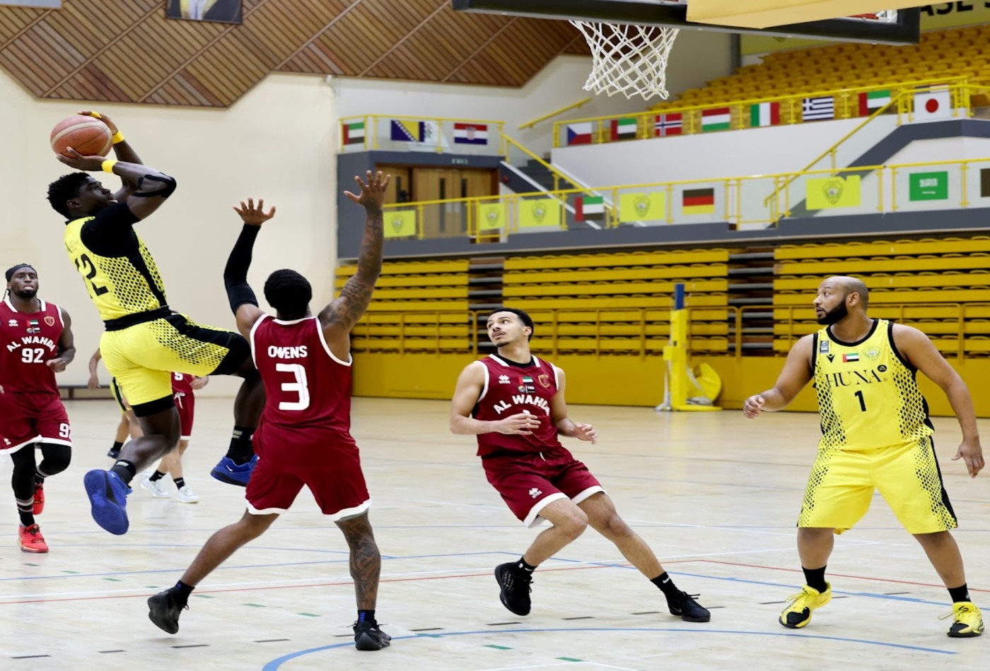 Al Wasl defeated Al Wahda in the Men’s Basketball League