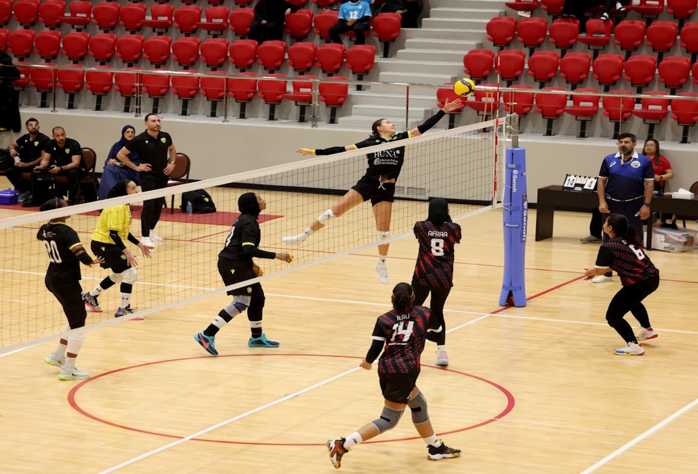 Al Wasl Women defeat Abu Dhabi Spikers in the quarterfinals of the Women’s Volleyball League